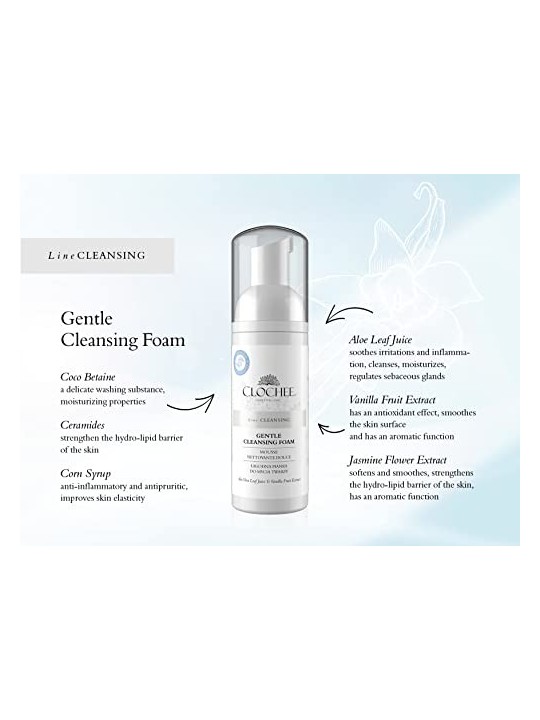 Schiuma detergente viso delicata CLOCHEE 150ml