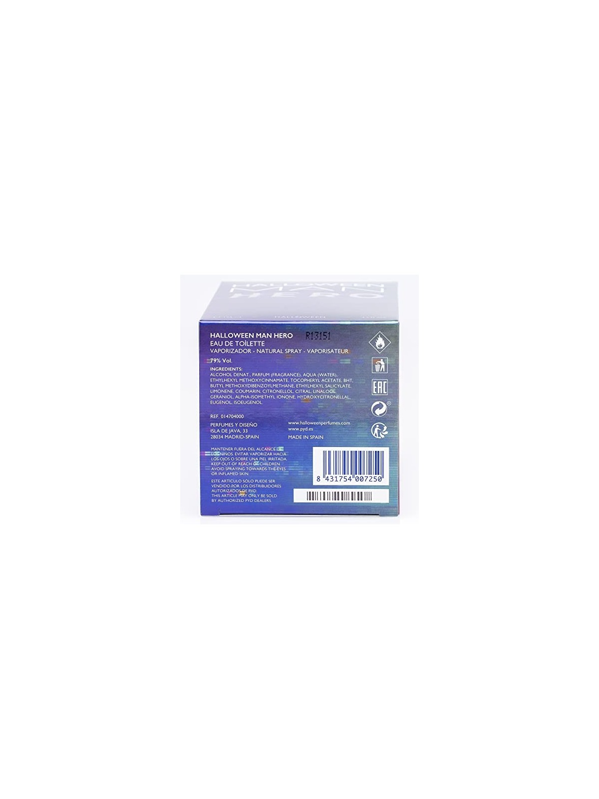 Eau de toilette uomo 125ml Jesus Del Pozo Hero