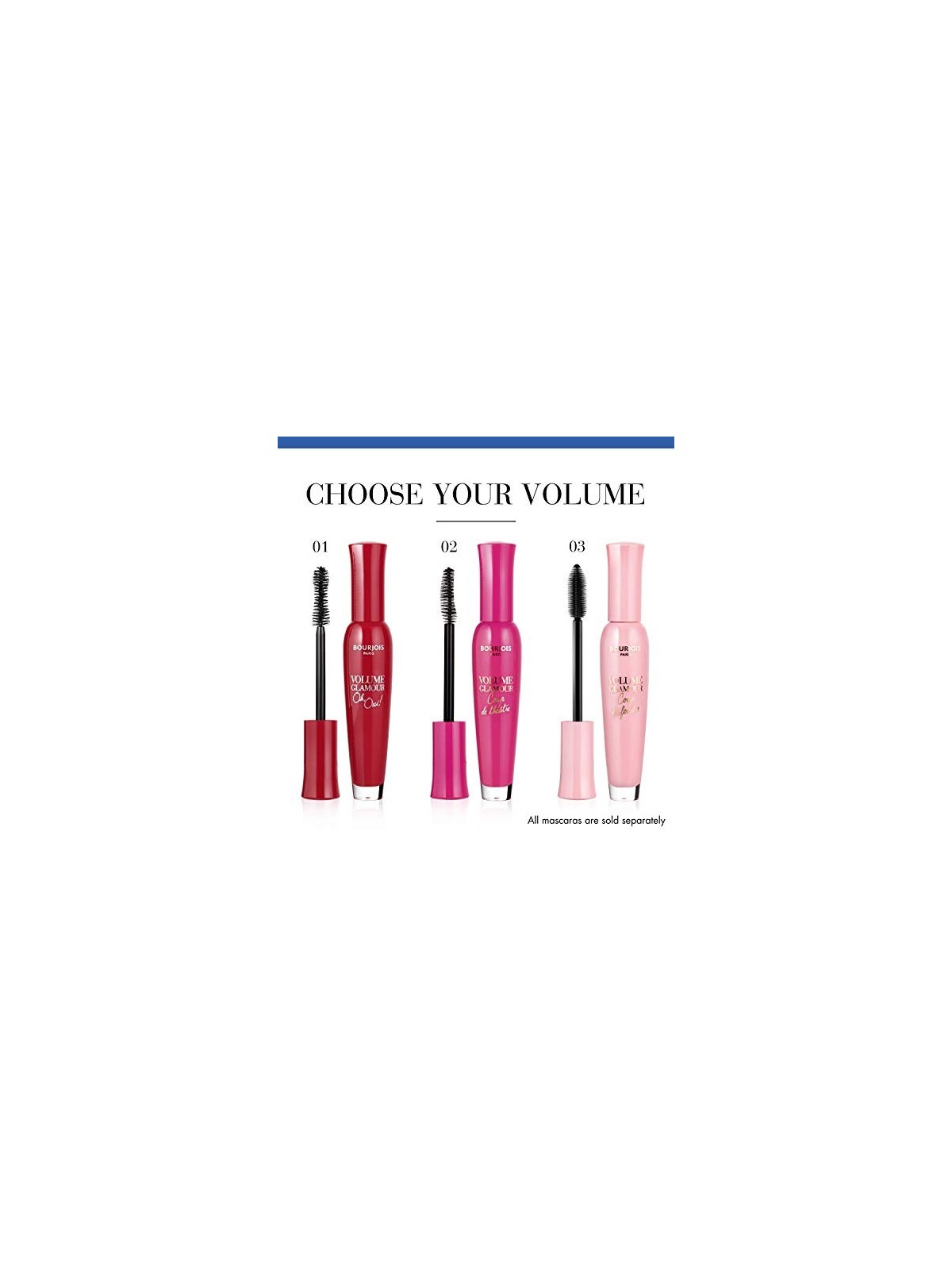 Bourjois Mascara volumizzante Glamour Coup De Foudre 7 ml donna 03 Black