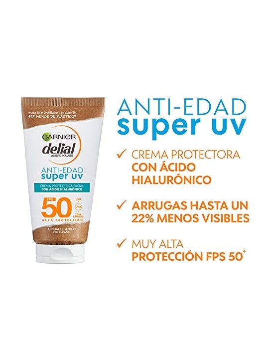 Crema viso anti-etï¿½ï¿½ SPF50 50ml unisex da Garnier