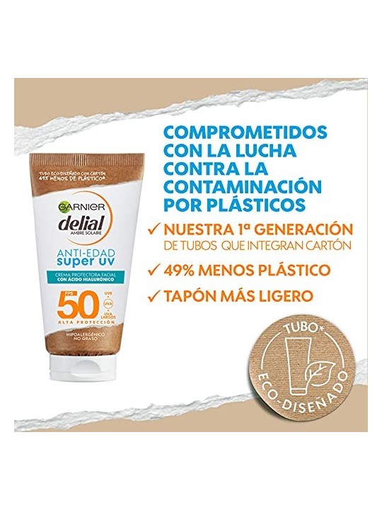 Crema viso anti-etï¿½ï¿½ SPF50 50ml unisex da Garnier