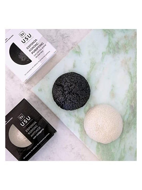 Esponja purificante KONJAC Usu Cosmetics
