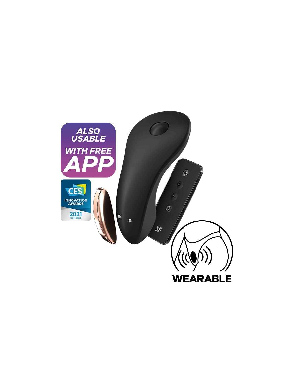 SATISFYER LITTLE SECRET VIBRATORE BLUETOOTH PERIZOMA 1UN