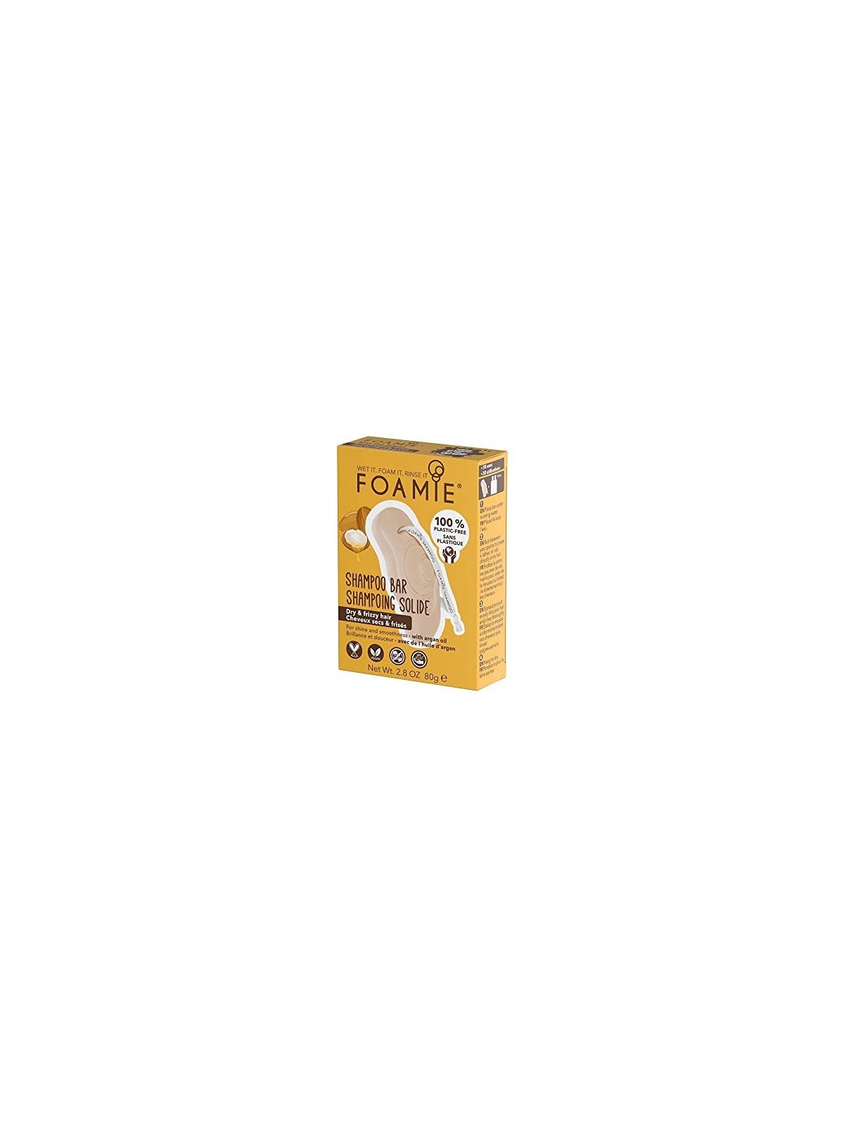 Foamie Kiss Me Argan Shampoo Bar capelli secchi e ricci