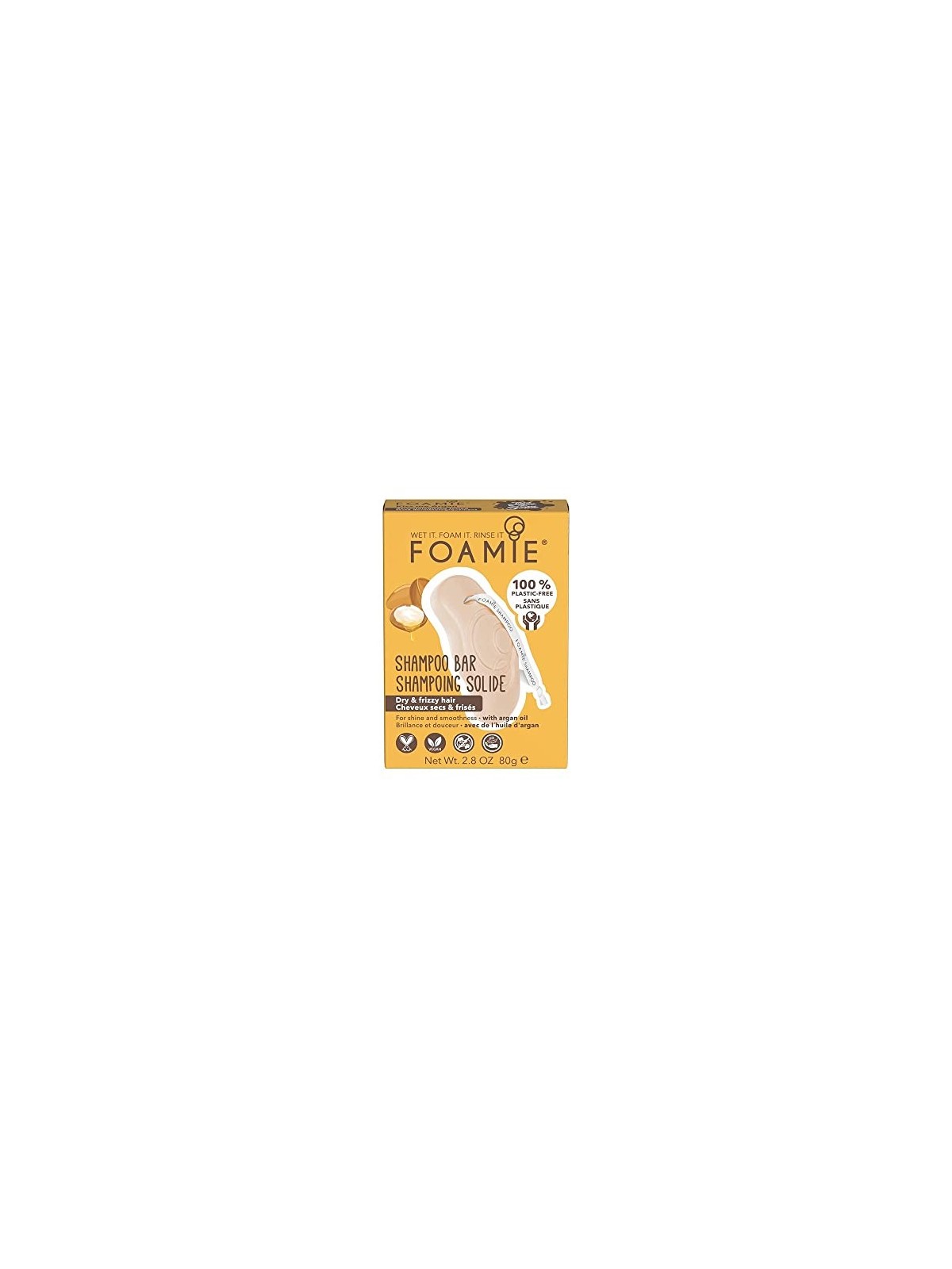 Foamie Kiss Me Argan Shampoo Bar capelli secchi e ricci
