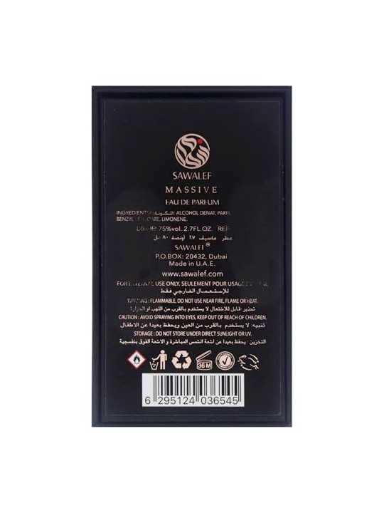 Sawalef Massive Eau De Parfum 80ml uomo