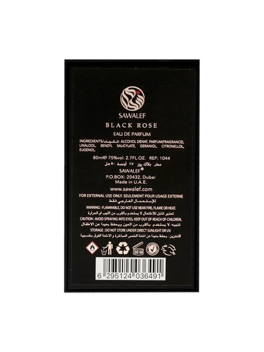 Sawalef Black Rose Eau De Parfum 80ml unisex