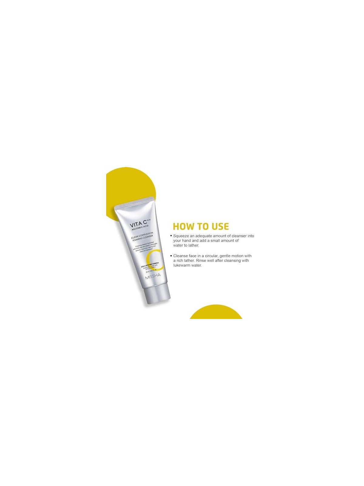 Vita C Plus Clear Complexion Foaming Cleanser schiuma detergente viso con vitamina C 120ml