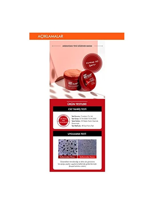Missha Maschera pori Amazon Red Clay 110ml
