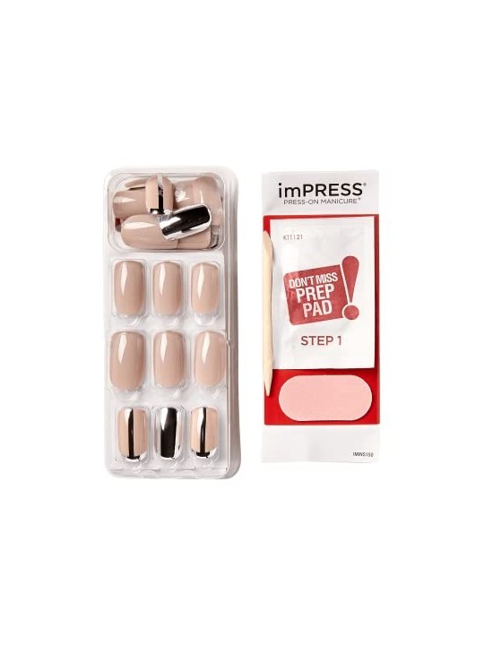 Unghie adesive Kiss My Face ImPRESS Unghie Nuvolose 30 pz donna