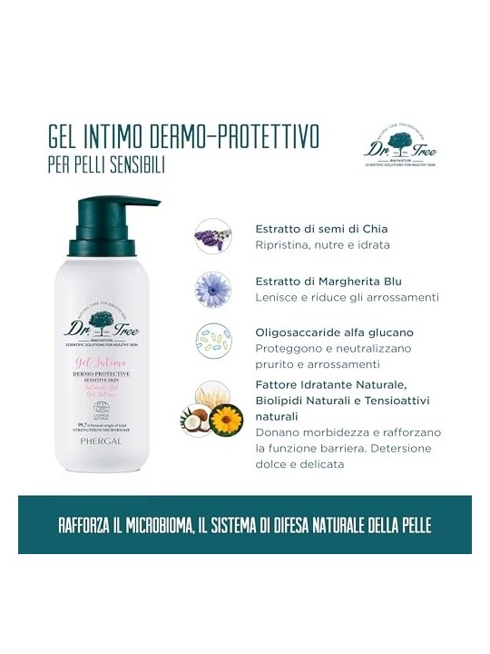 Gel Intimo per Pelle Sensibile 200ml Unisex