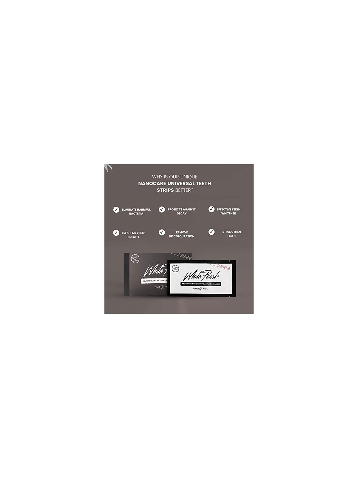 VitalCare White Pearl White Teeth sbiancamento dei denti donna