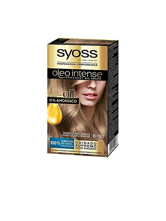 Syoss OLEO INTENSE colore capelli senza ammoniaca 8.50-biondo cenere 5 unitï¿½ï¿½ donna