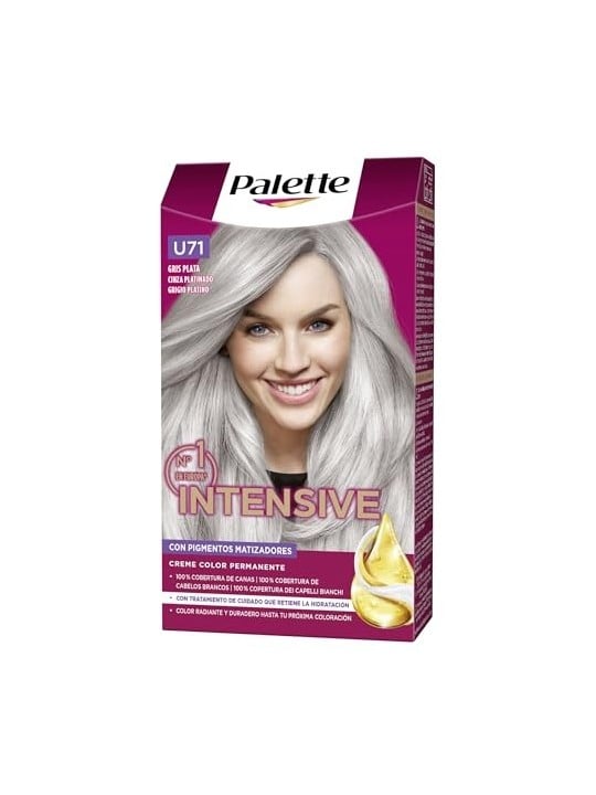 Schwarzkopf Palette Intensive Crema Colore Tinta U71 Grigio Argento Unisex