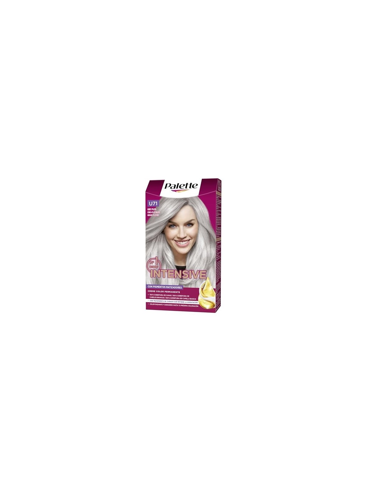 Schwarzkopf Palette Intensive Crema Colore Tinta U71 Grigio Argento Unisex
