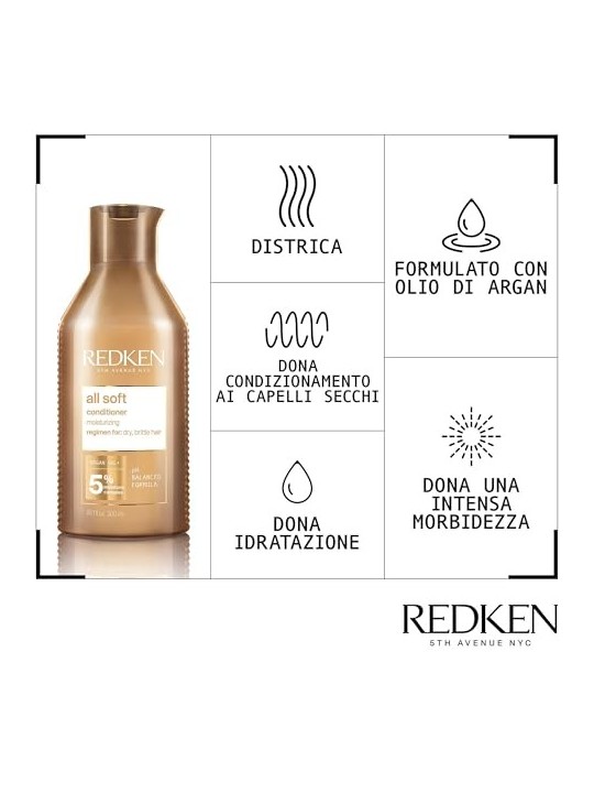 Redken ALL SOFT balsamo 500ml unisex 500ml