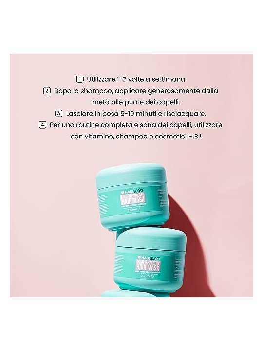 Maschera capelli lunghi e sani per donna. Nutre e rinforza i capelli. 220ml