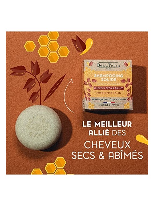 Beauterra SOLIDE Shampoo all'avena e miele 75 gr unisex