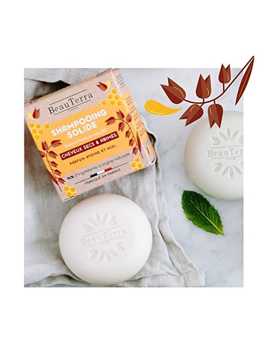 Beauterra SOLIDE Shampoo all'avena e miele 75 gr unisex