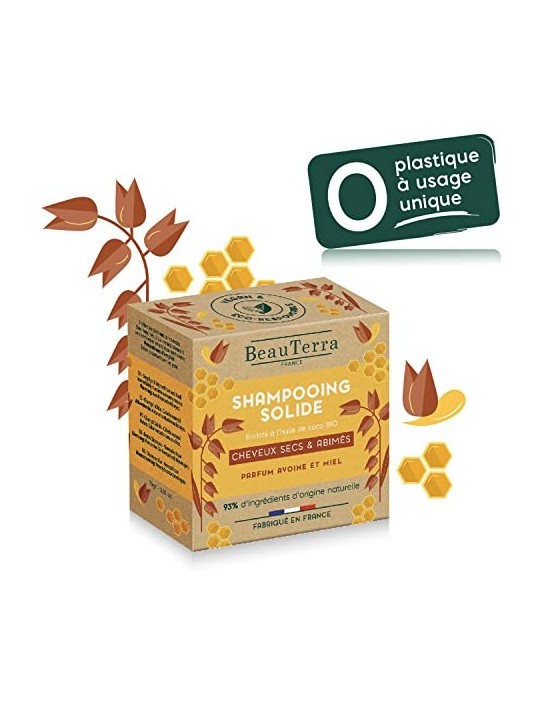 Beauterra SOLIDE Shampoo all'avena e miele 75 gr unisex