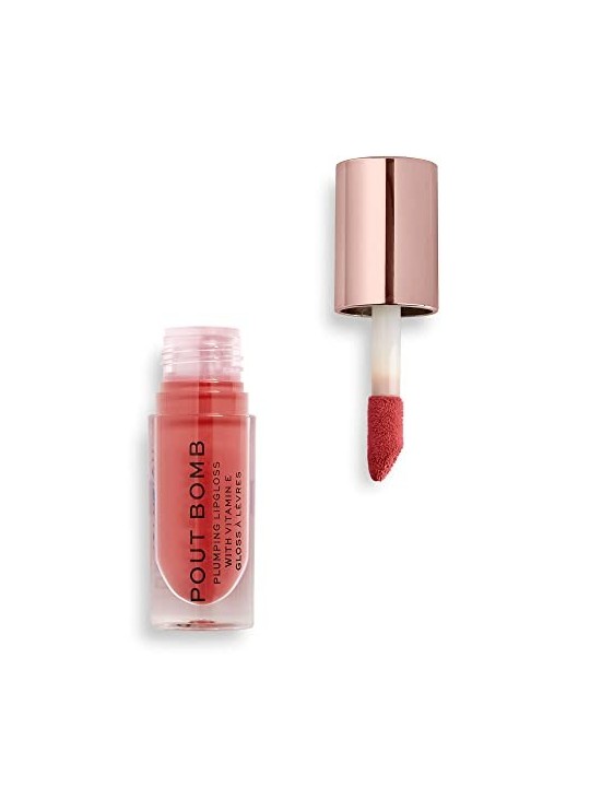Makeup Revolution Pout Bomb Plumping Lip Gloss Lucidalabbra 46 ml donna Gloss Peachy