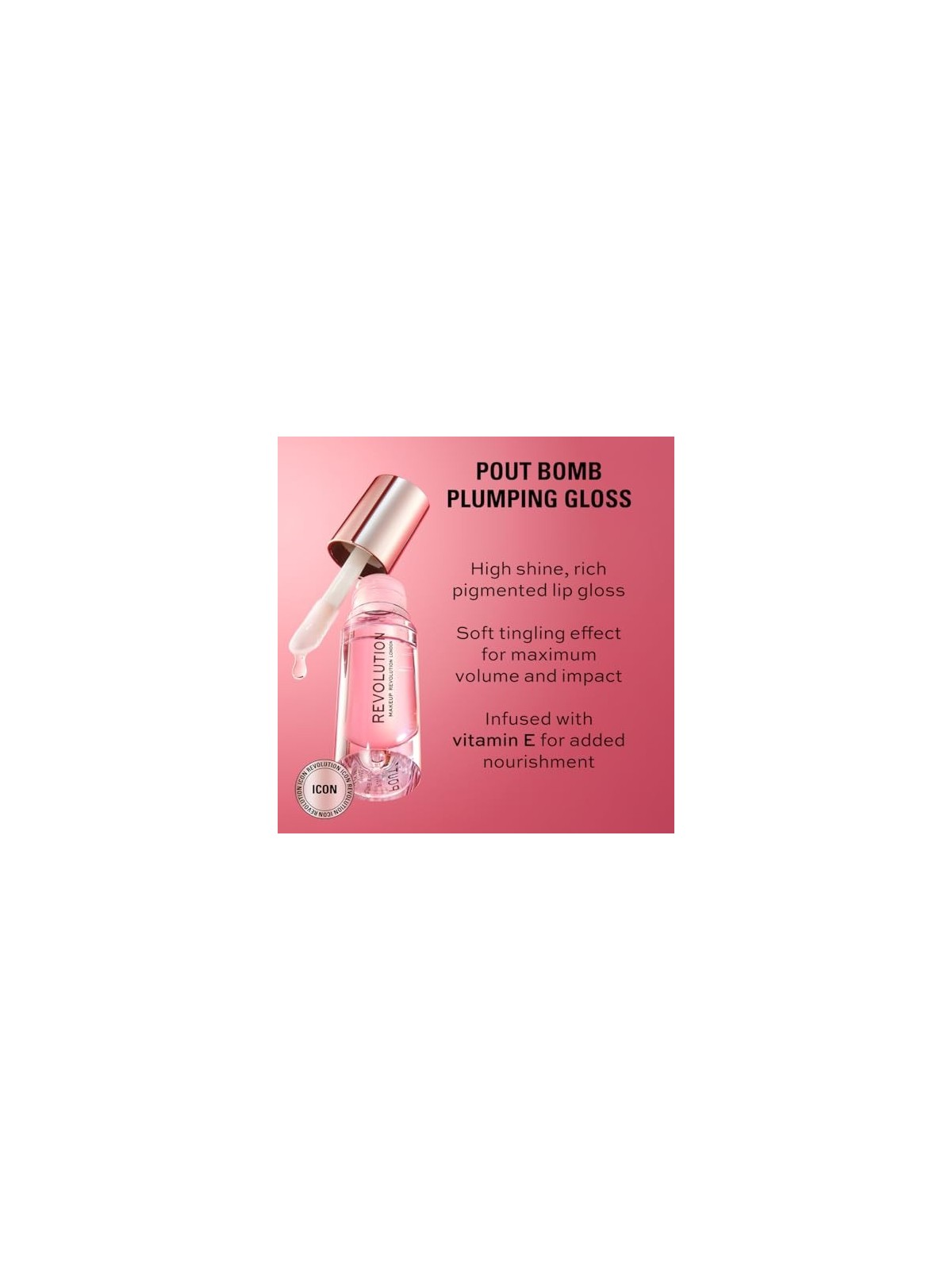 Makeup Revolution Pout Bomb Plumping Lip Gloss Lucidalabbra 46 ml donna Gloss Peachy