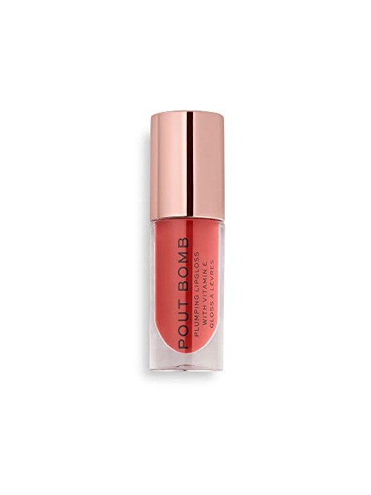 Makeup Revolution Pout Bomb Plumping Lip Gloss Lucidalabbra 46 ml donna Gloss Peachy