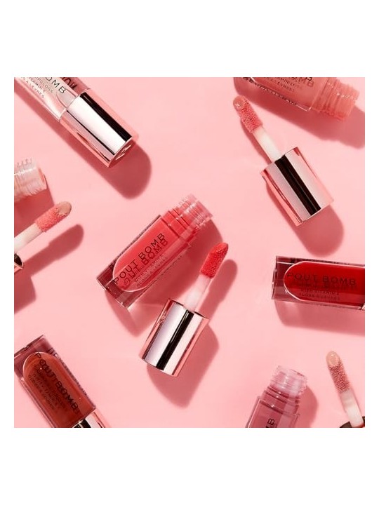 Makeup Revolution Pout Bomb Plumping Lip Gloss Lucidalabbra 46 ml donna Gloss Peachy