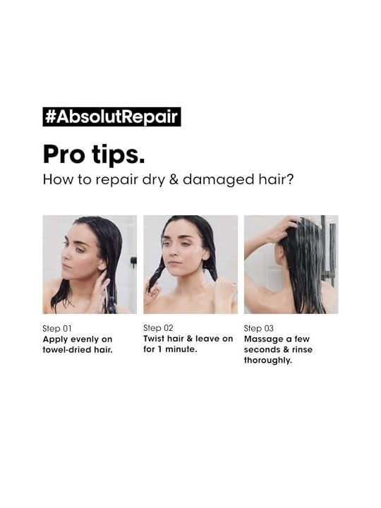LOREAL PROFESSIONNEL Serie Expert Absolut Repair maschera rigenerante per capelli sensibilizzati 250ml