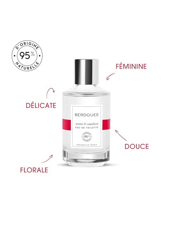 Berdoues AVOINE and COQUELICOT eau de toilette spray 100ml donna