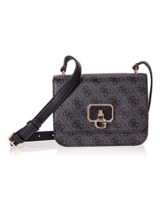 Guess Coal Nero Synthetic Leather Crossbody Bag