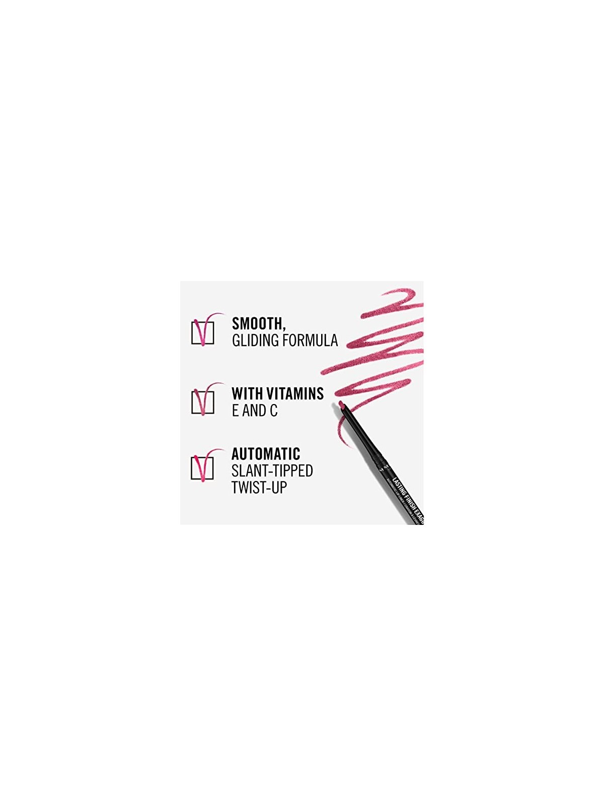 Rimmel Finitura duratura Matita per labbra esagerata donna  070 Pink Enchantment
