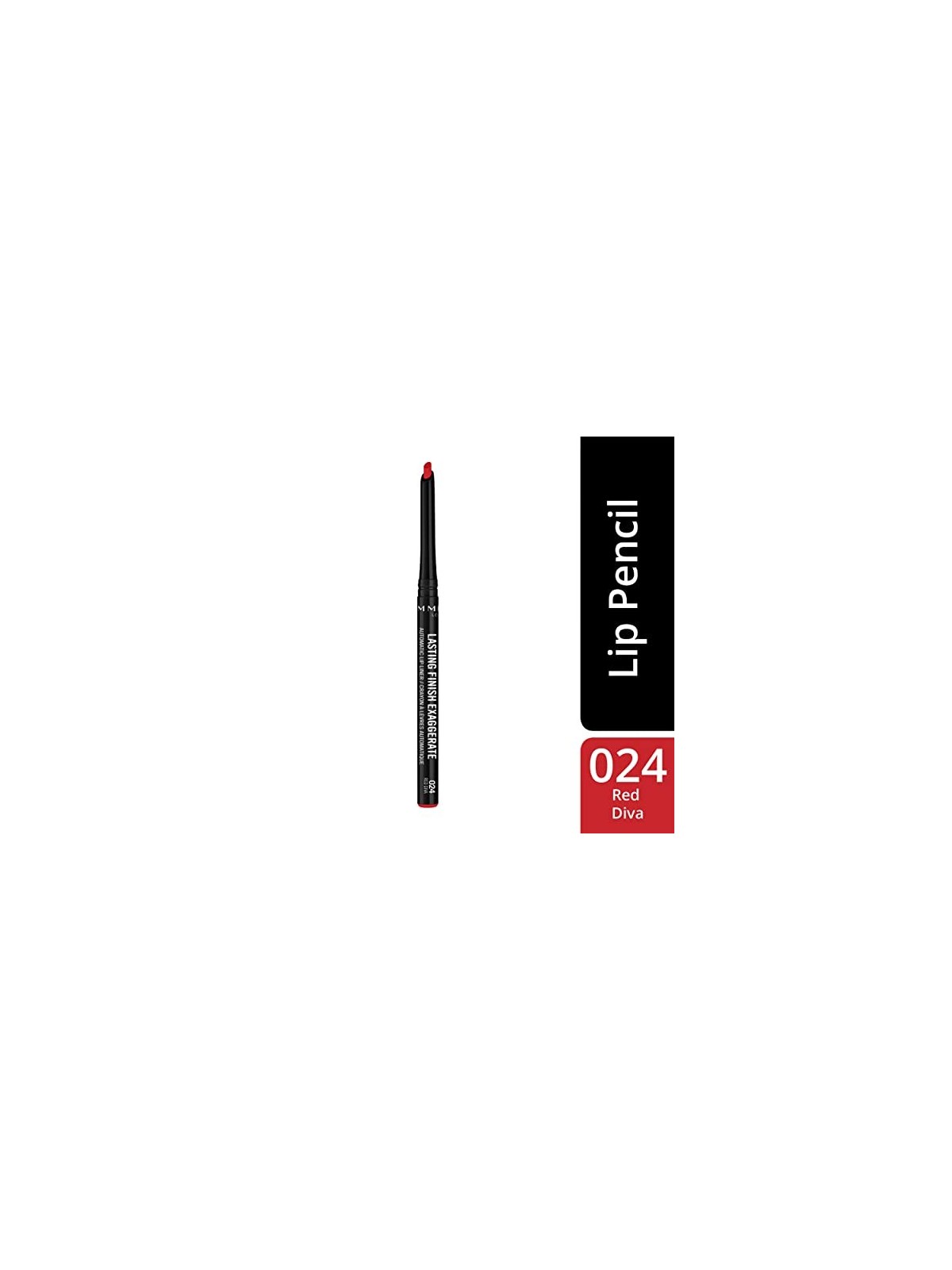Rimmel Finitura duratura Matita per labbra esagerata donna  024 Red Diva