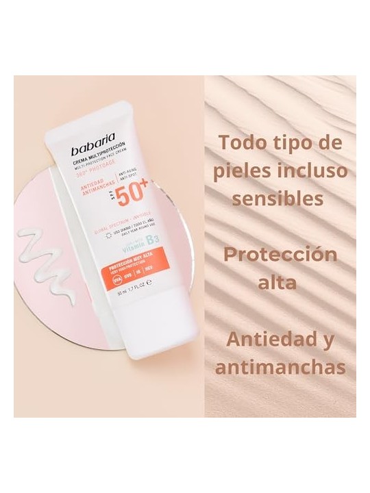 Babaria 360 photoage crema viso tono invisibile 50ml per bambini