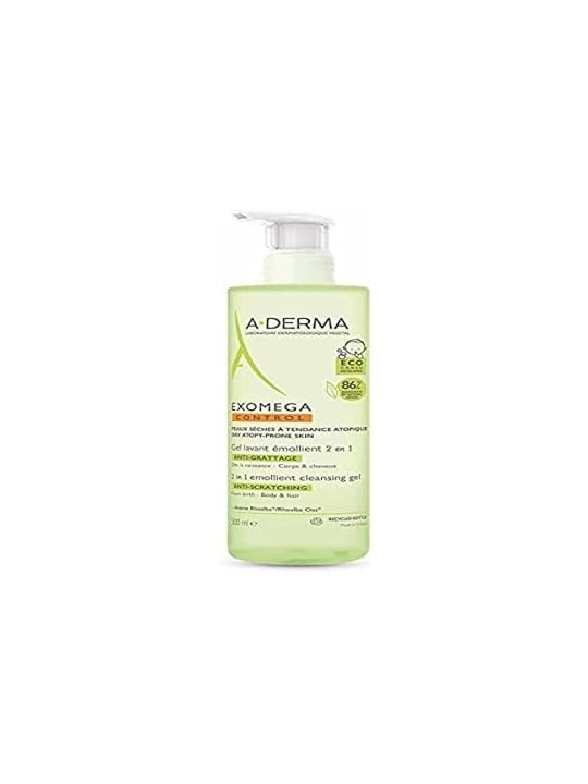 Gel Detergente Emolliente A-Derma Exomega Control 2in1 donna 500ml