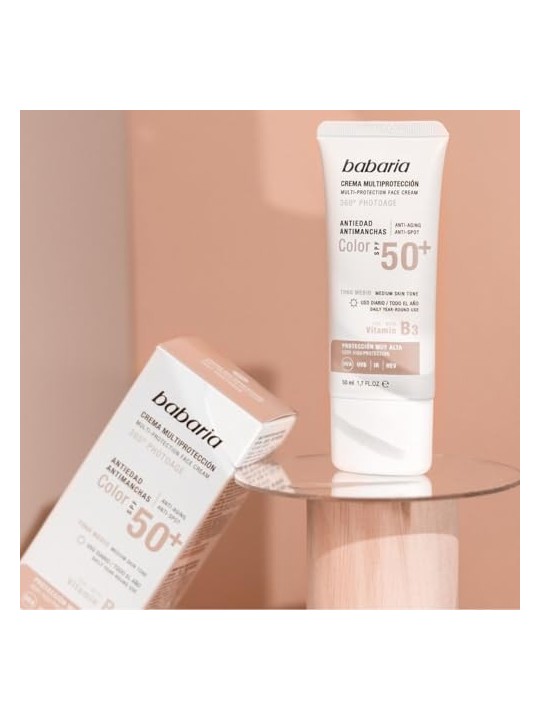 Babaria 360 photoage crema viso tonalit media 50ml per bambini