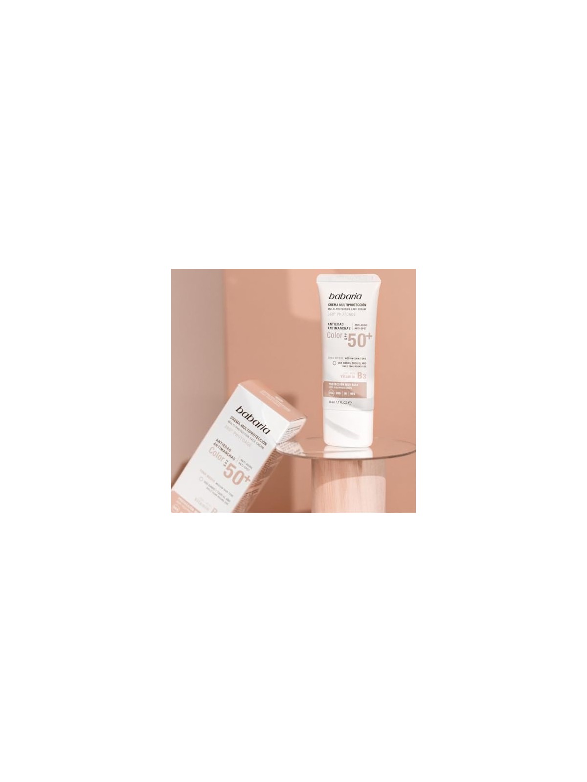 Babaria 360 photoage crema viso tonalit media 50ml per bambini