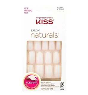 Kiss My Face 65996 Salon Naturals Nails 28 pz donna