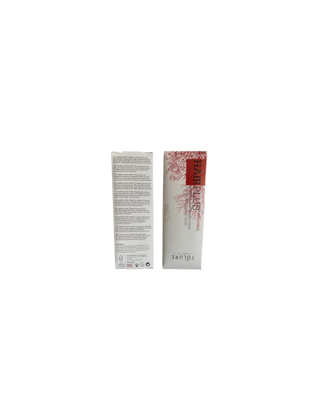 Tolure Cosmetics Hairplus Siero Rosso Corallo per Donna 3ml