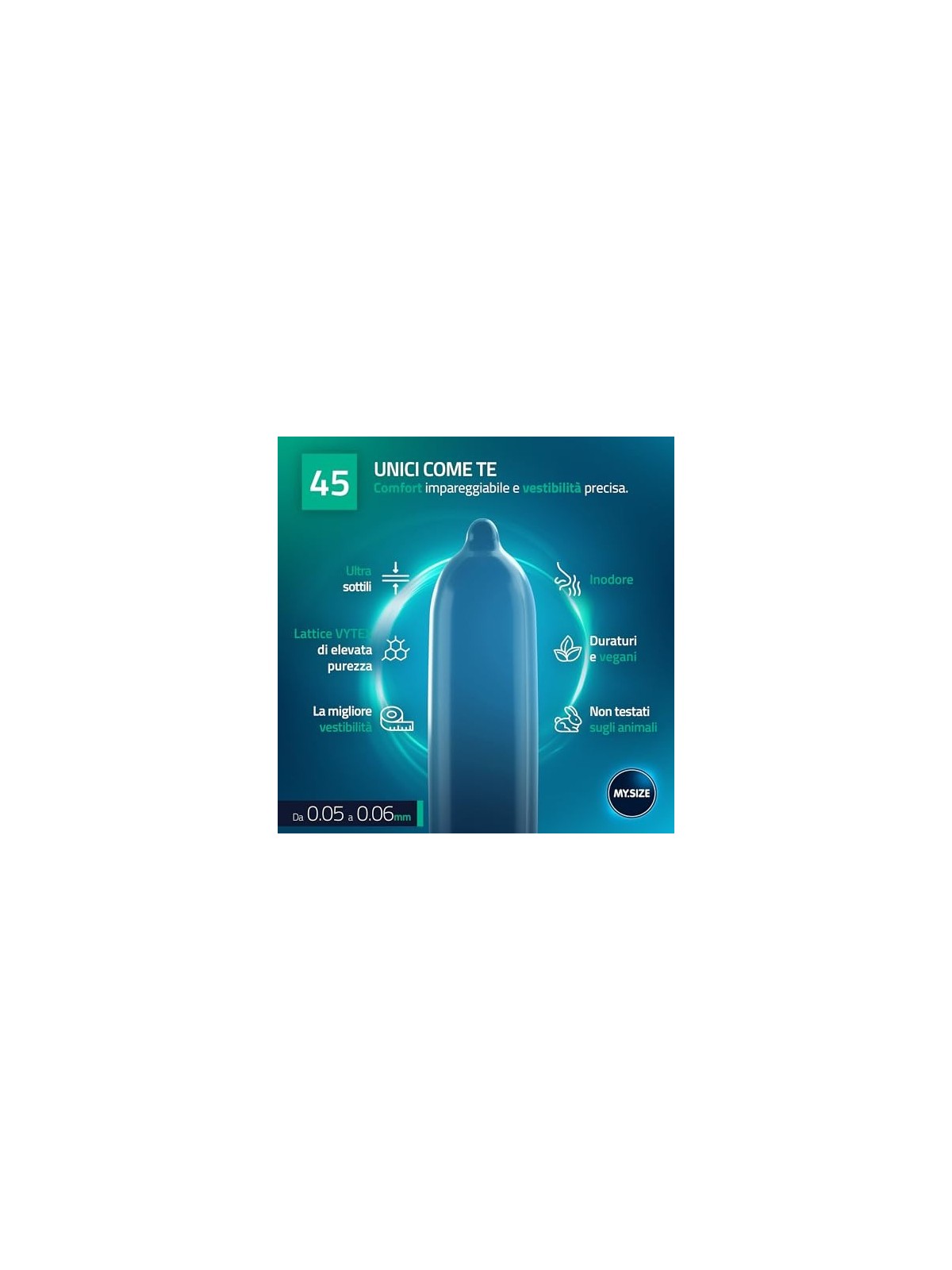 Preservativi MYSIZE PRO 45mm 3 pz