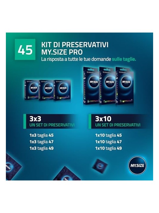 Preservativi MYSIZE PRO 45mm 3 pz