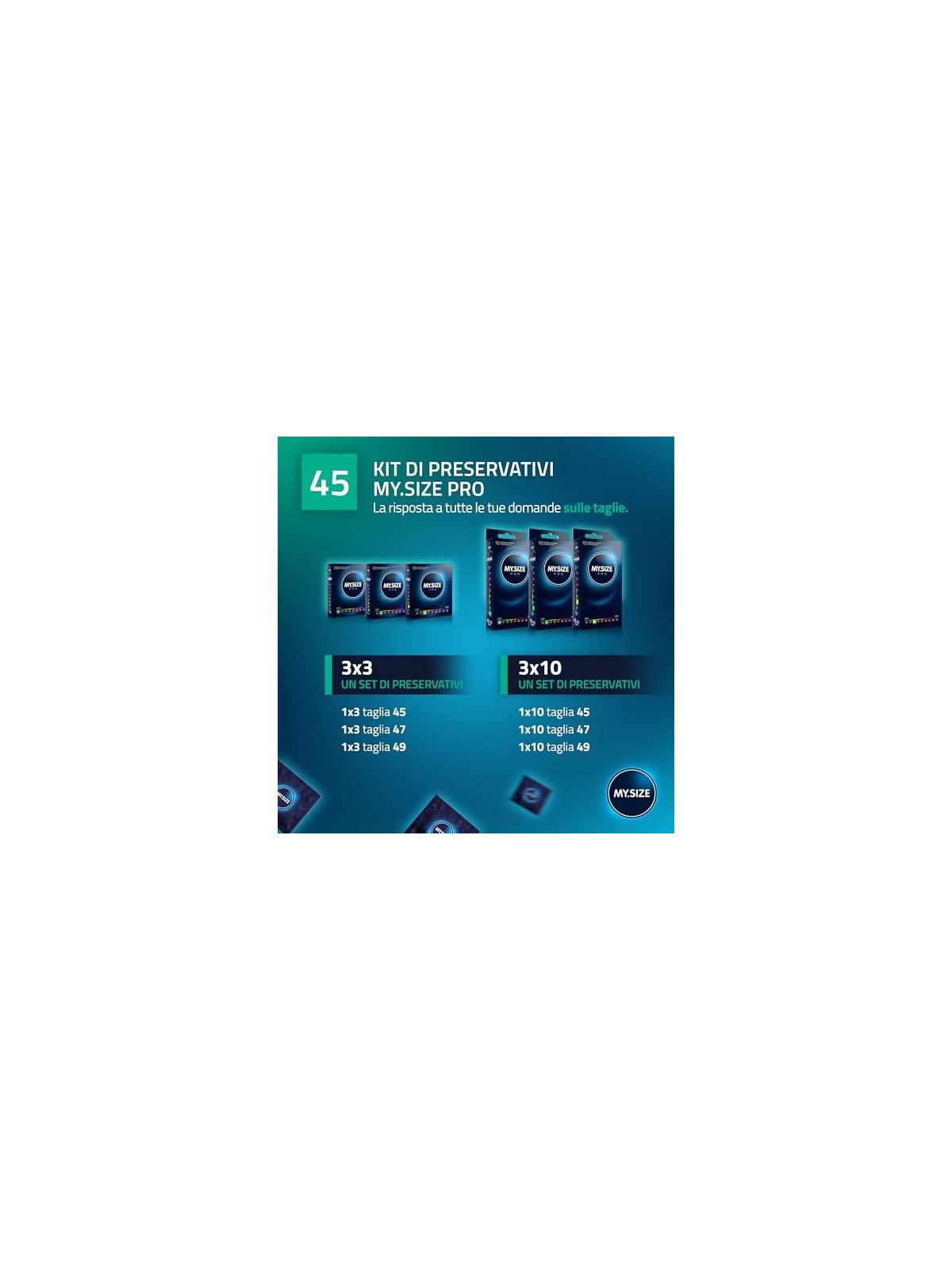 Preservativi MYSIZE PRO 45mm 3 pz