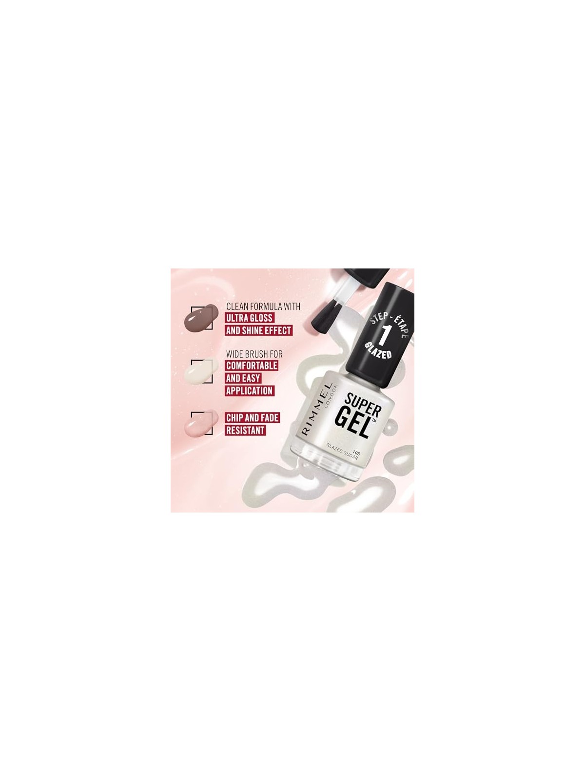 Rimmel Smalto per unghie super gel donna 035 Pop Princess Pink