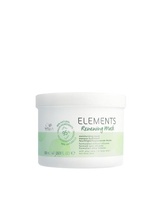 Wella Elements - Renewing Mask donna 500ml Without Silicones Wella Professionals www.essenzetotalstyle.com 