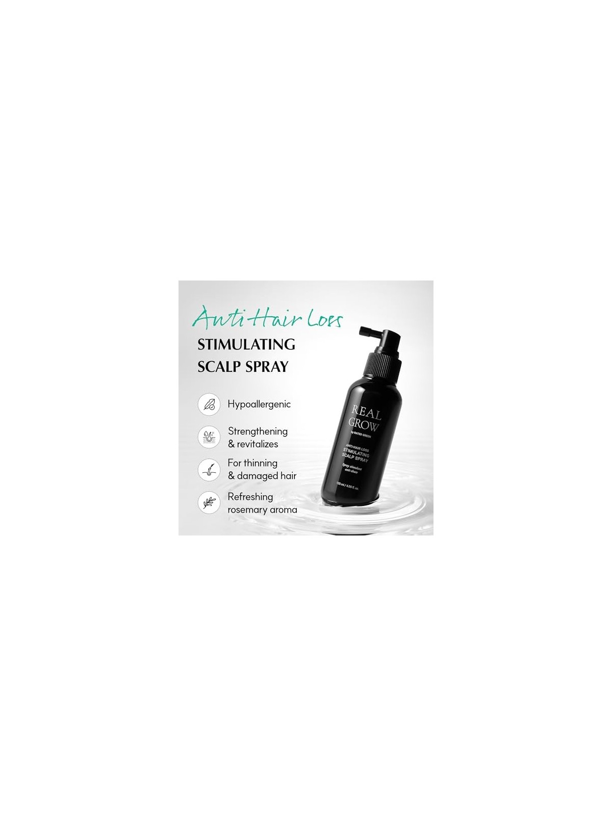 REAL GROW spray stimolante per il cuoio capelluto 120ml donna