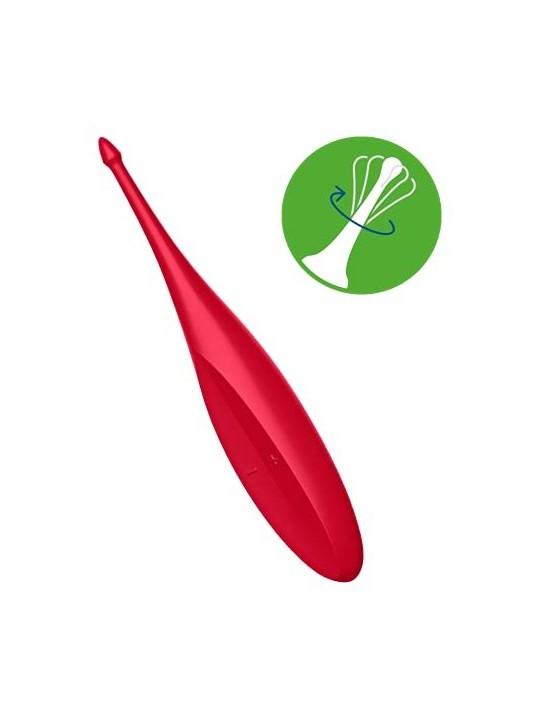 Vibratore Satisfyer Twirling Fun Rosso Papavero