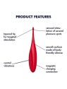 Vibratore Satisfyer Twirling Fun Rosso Papavero