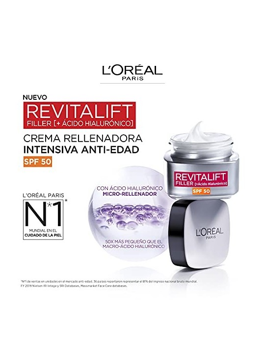 LOral Paris REVITALIFT FILLER acido ialuronico crema giorno SPF50 50ml