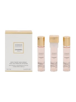 Chanel Coco Mademoiselle Intense Giftset donna 21ml 3x eau de parfum Spray Refill 7ml - Twist and Spray