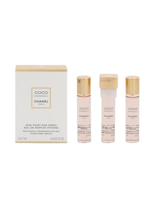 Chanel Coco Mademoiselle Intense Giftset donna 21ml 3x eau de parfum Spray Refill 7ml - Twist and Spray